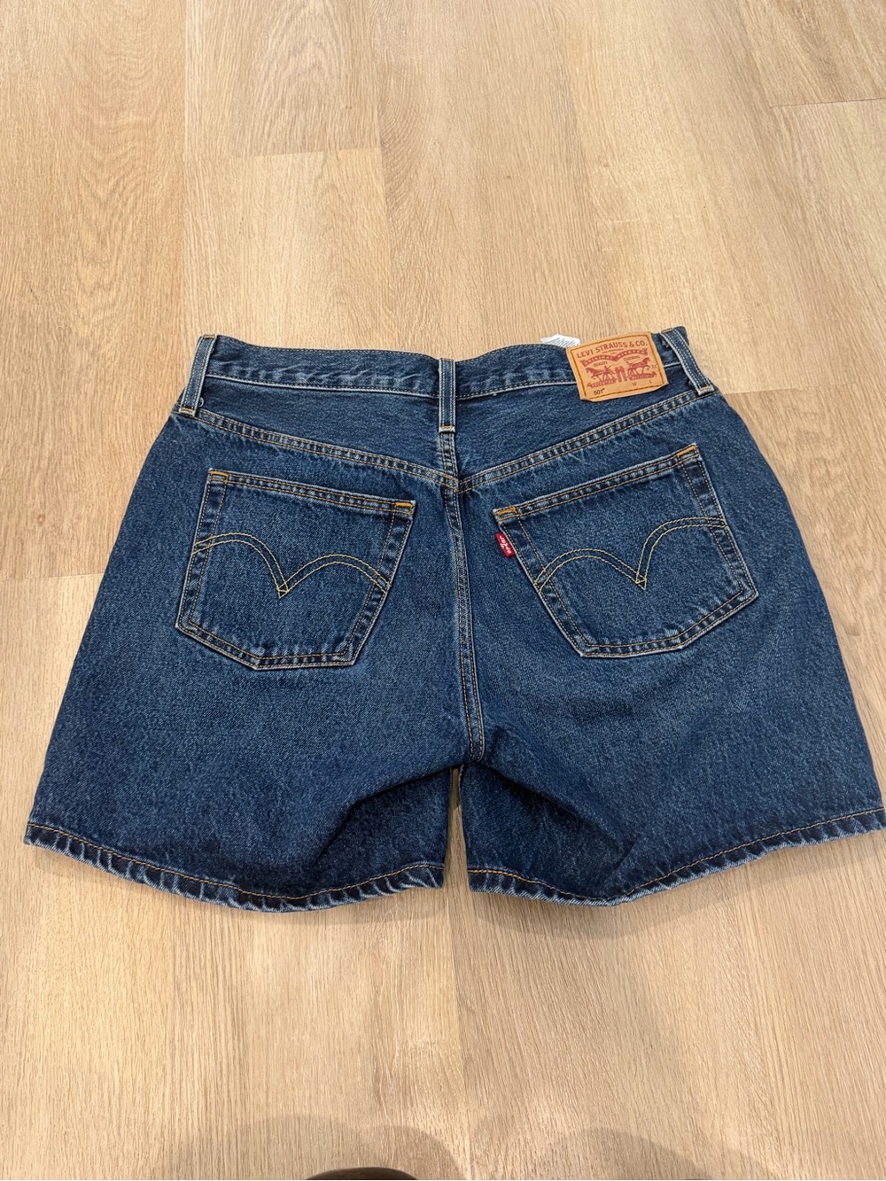 Levi's Women's 501 Dark Blue Denim Shorts